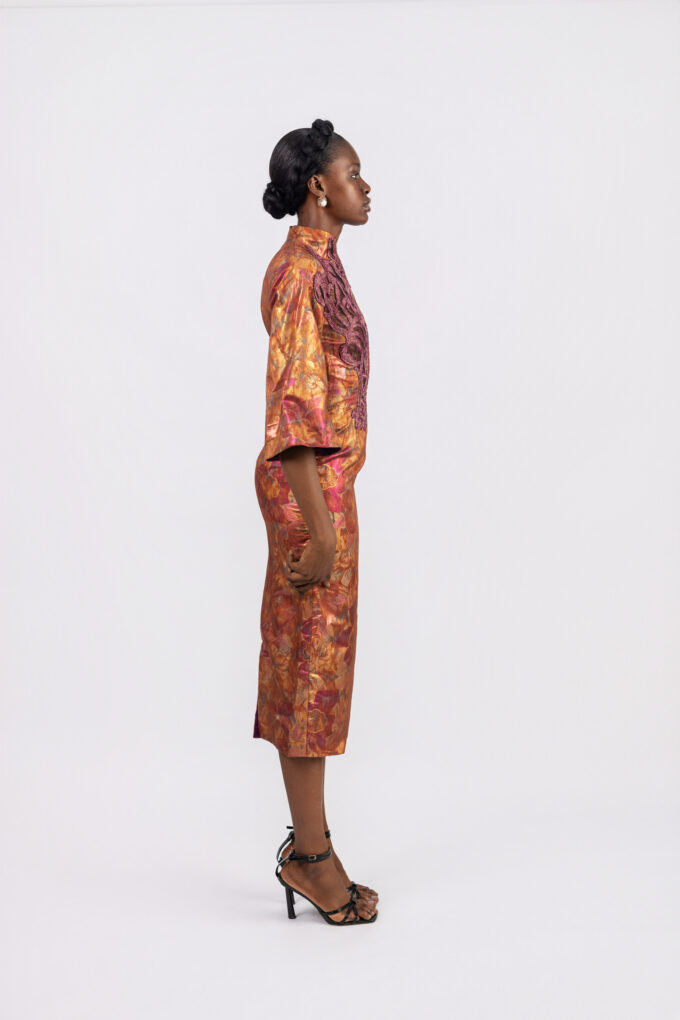 Adira Brocade Dress