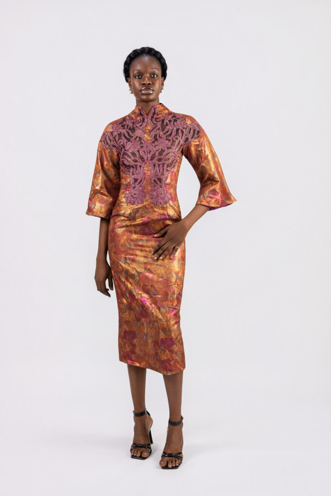 Adira Brocade Dress