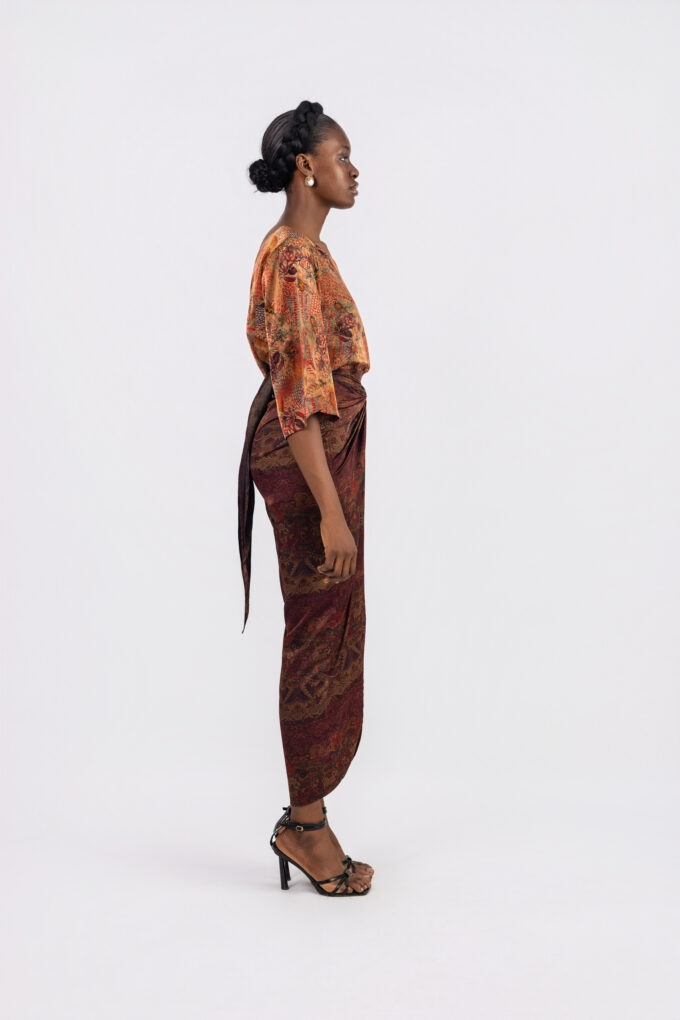 Ese wrap pants and top