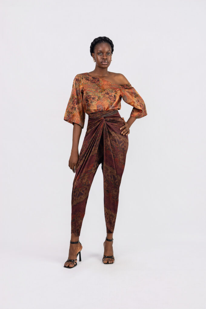 Ese wrap pants and top