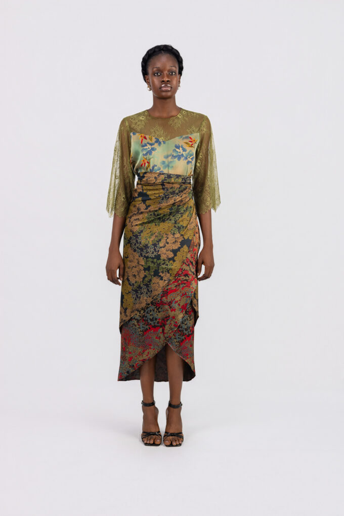 Valea blouse & wrapper set