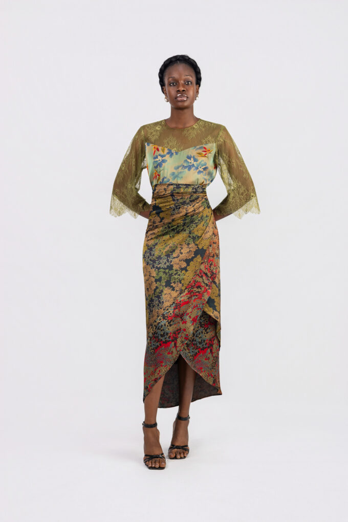 Valea blouse & wrapper set