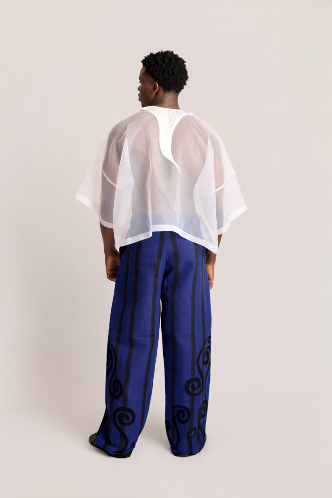 Agbada tee & Ayo aso oke with embroidery